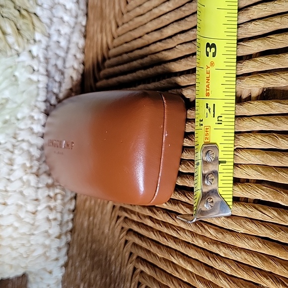 Longchamp Paris, brown hard eyeglass/sunglass case - Picture 4 of 9